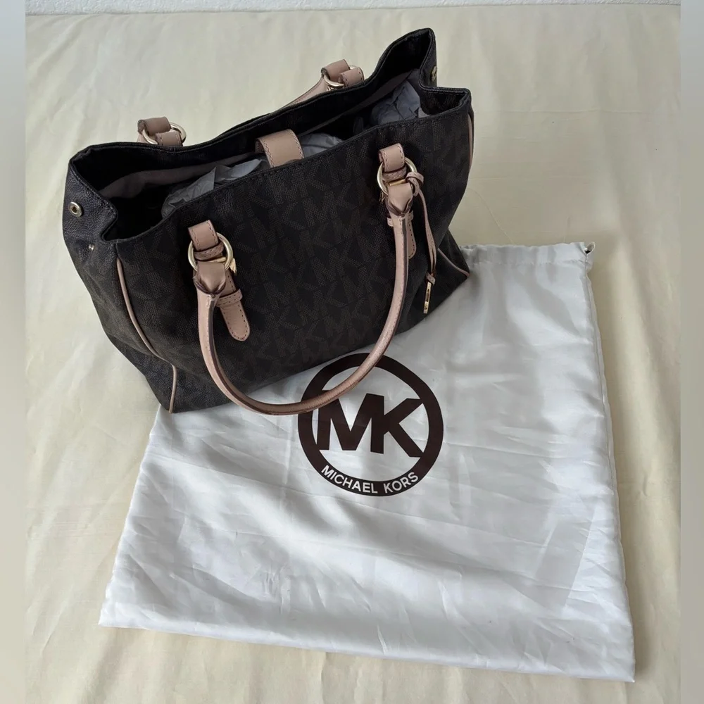Michael Kors Brown Designer Tote Bag - Picture 1 of 16